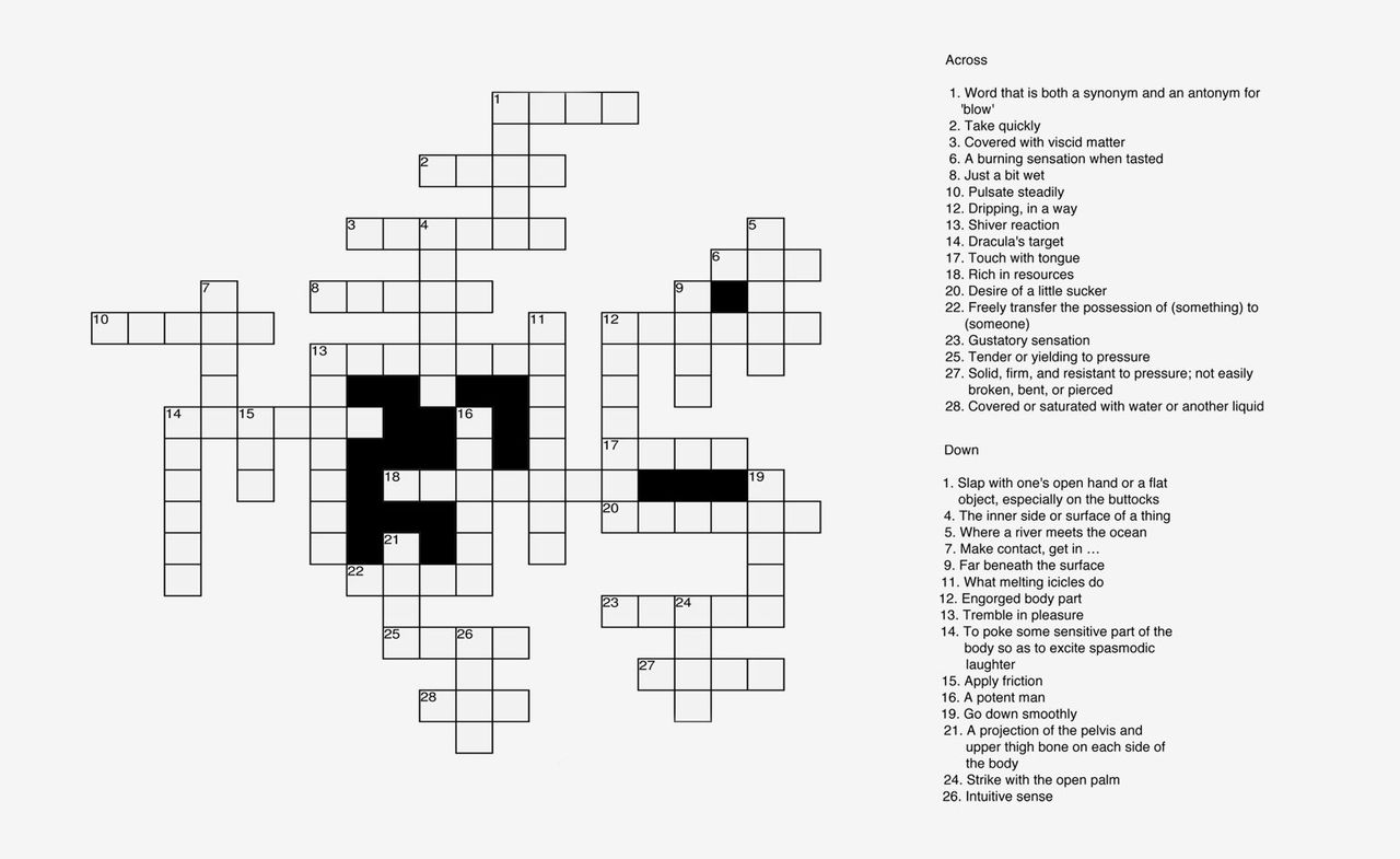 Image of a crossword puzzle