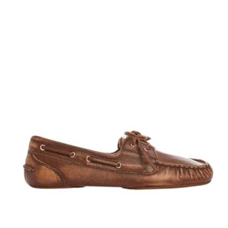 Mango Leather boat shoes