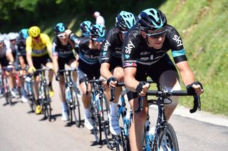 Team Sky on stage 15 of the 2016 Tour de France (Watson)