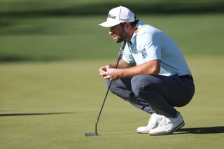Cameron Young on putting green