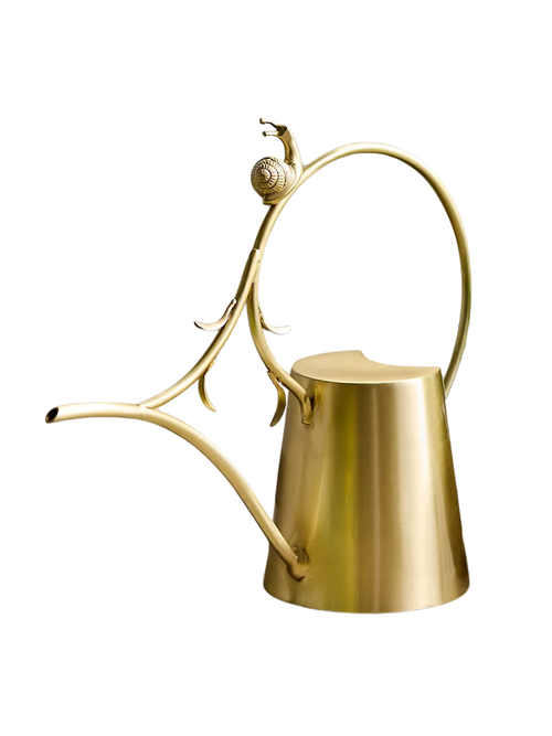 Brass Snail Watering Can