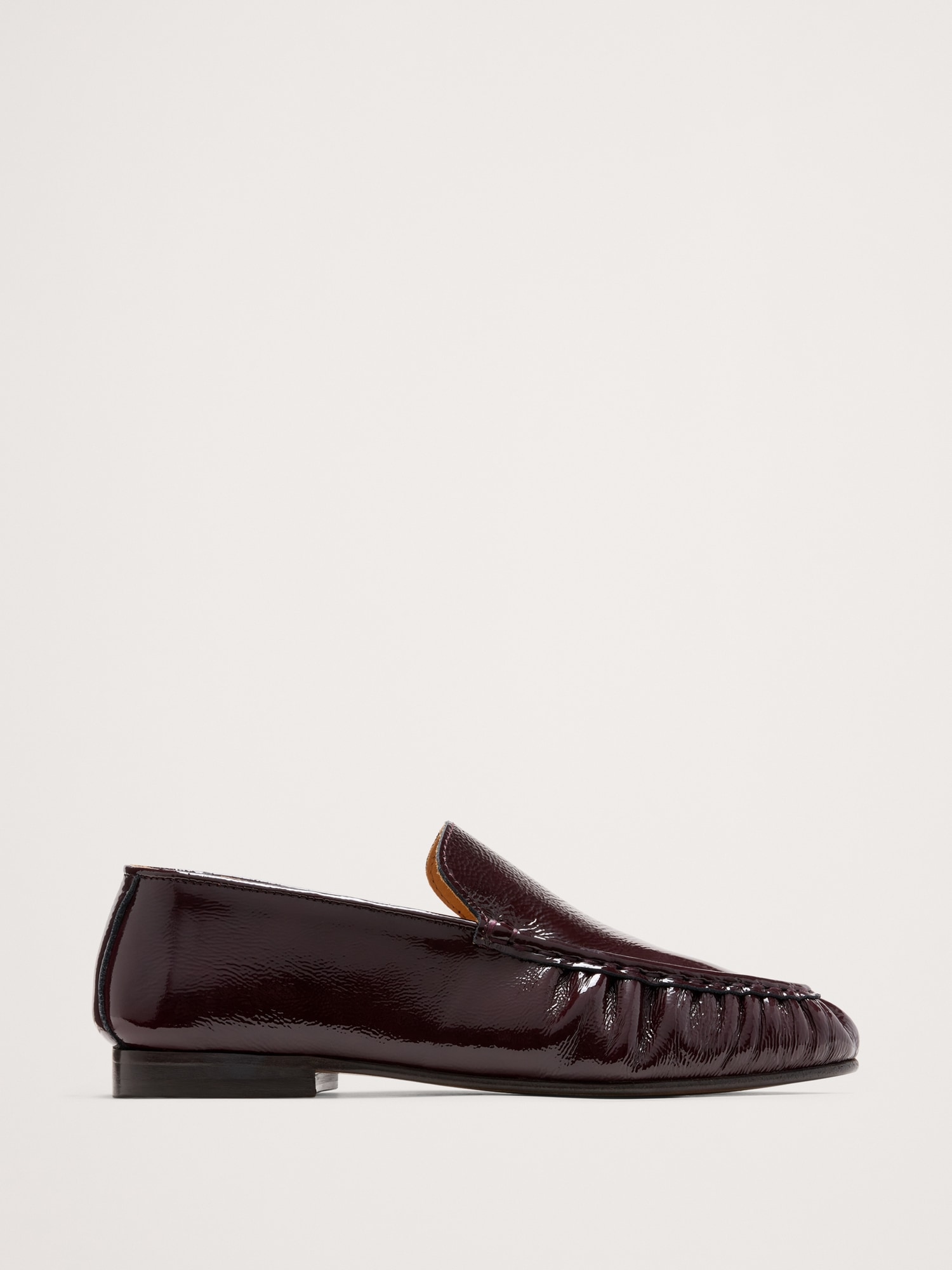 Leather Moc-Toe Loafer