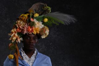 man in a fruit hat shot on the Nikon Z8