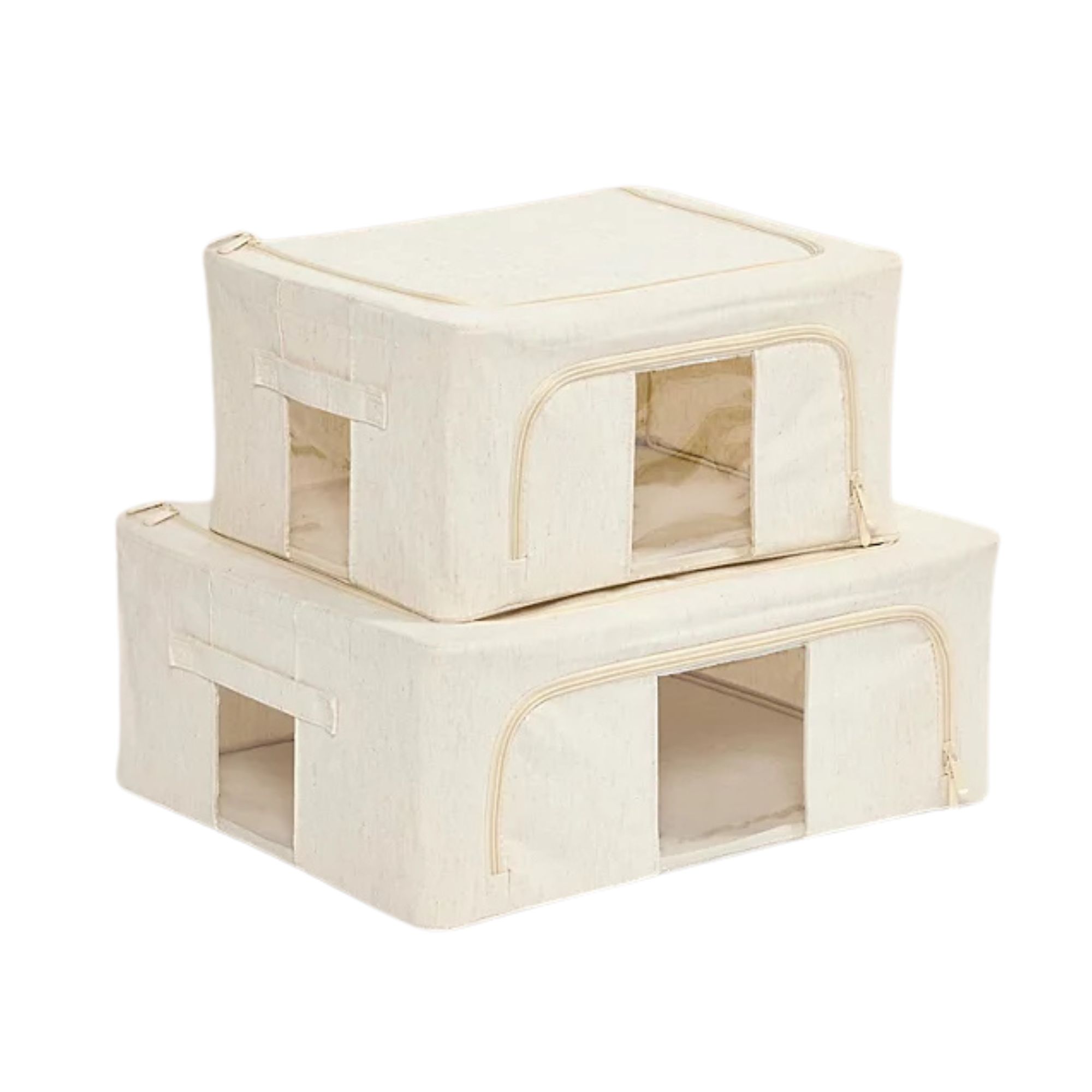 George, Cream Underbed Storage Box, Set of 2