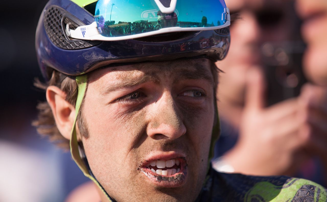 Movistar rider Alex Dowsett finished the race in 66th place