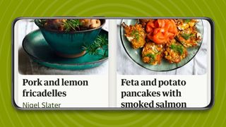 Guardian Feast app on phone screen