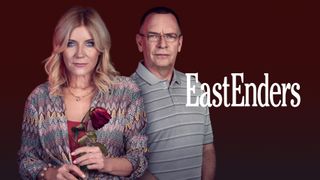 Michelle Collins as Cindy Beale and Adam Woodyatt as Ian Beale in EastEnders