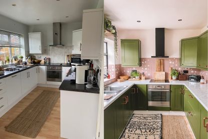 Kitchen makeover before and after 
