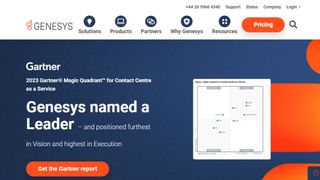 Genesys Cloud website screenshot