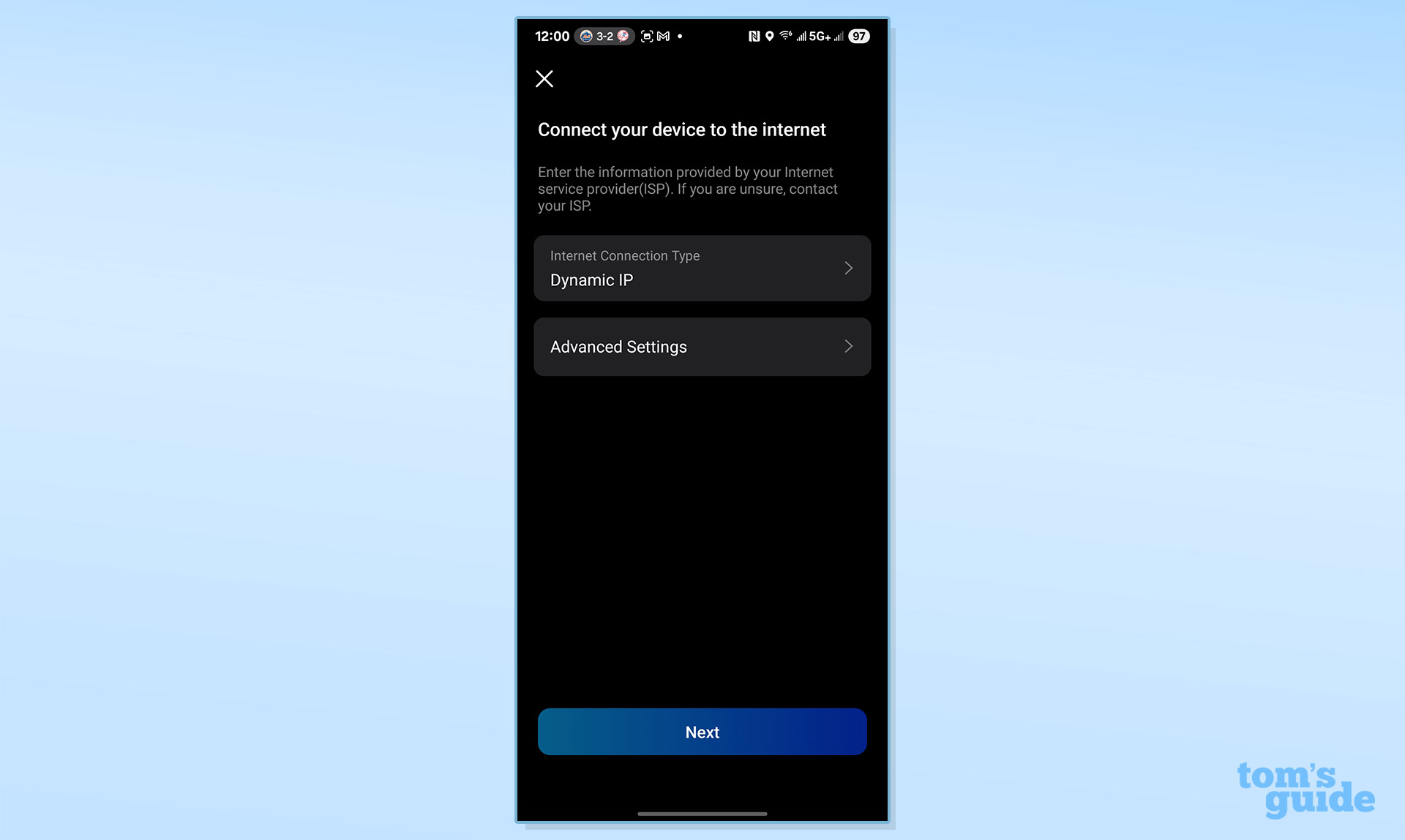 A screenshot from the TP-Link Archer GE650 router app