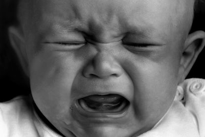 7 month old crying best sale all night