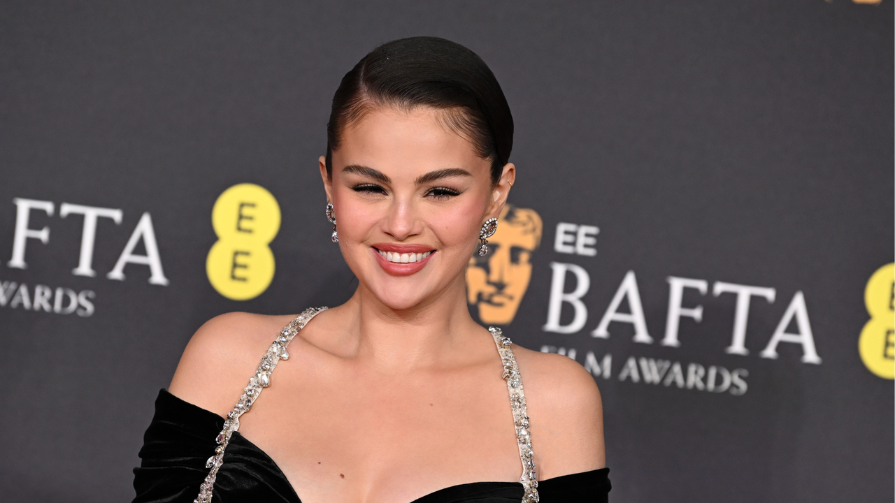 Selena Gomez at the Baftas 2025 beauty 