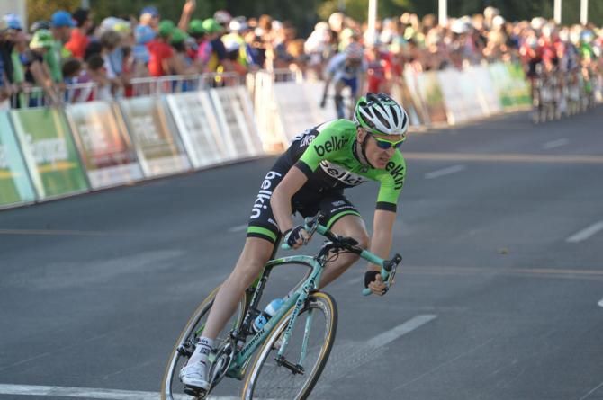 Robert Gesink (Belkin) on the attack