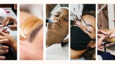 Common beauty treatments collage