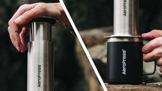 The AeroPress just got a stainless steel upgrade — perfect for travel