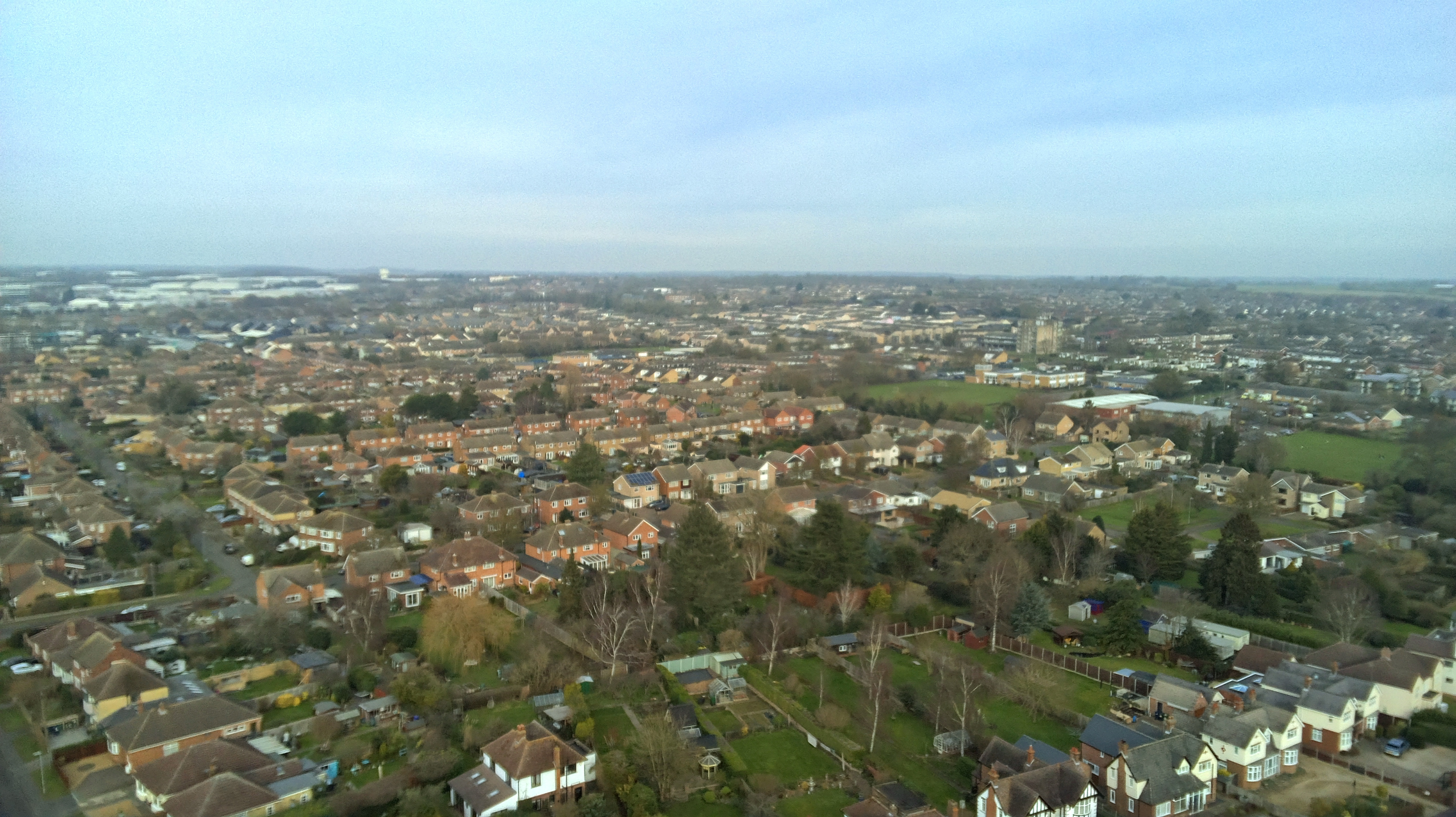 Photo of houses taken with the Ruko F11PRO 2 drone