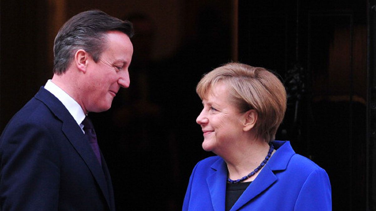 David Cameron and Angela Merkel