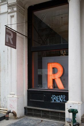 The front of the gallery at 82 Franklin Street in New York