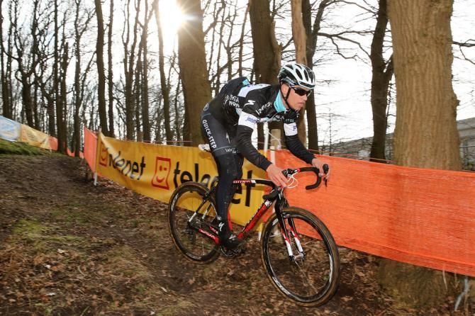 Two-time cyclo-cross world champion Zdenek Stybar checks out the Worlds course in Hoogerheide