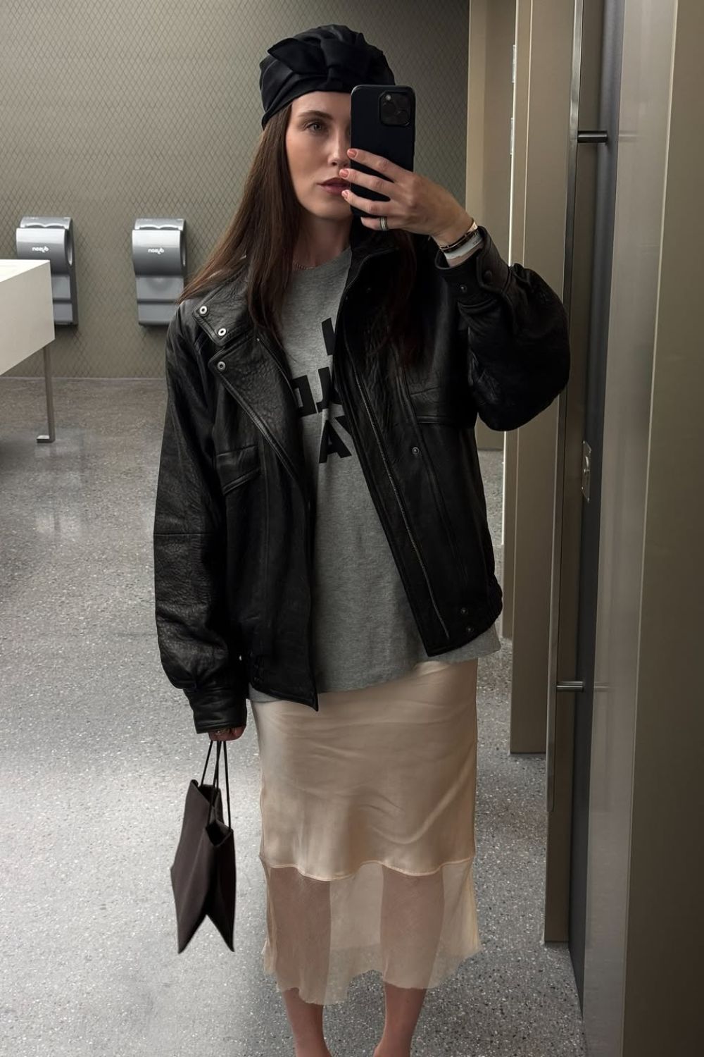 @annabelrosendahl leather bomber jacket