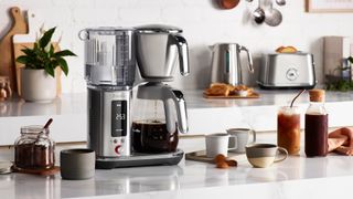 A wide shot of the Breville Luxe Brewer