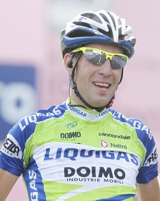 Vincenzo Nibali (Liquigas-Doimo) savours victory in Asolo