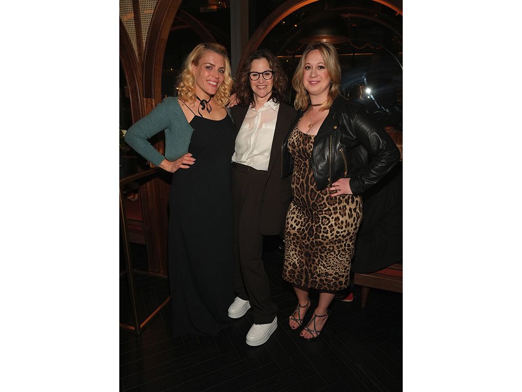 (From l.): Busy Philipps, Ally Sheedy and creator/executive producer Simone Finch at the New York premiere of Freeform&rsquo;s Single Drunk Female at the Midnight Theater.