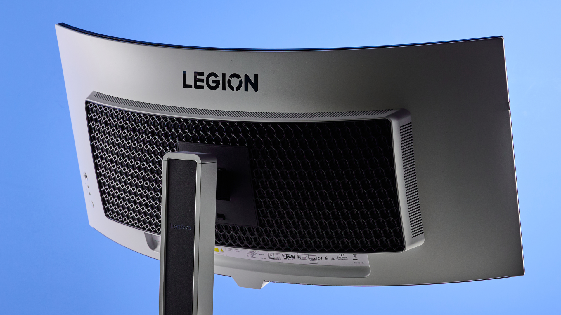 The rear of the Lenovo Legion Pro 34WD-10 monitor