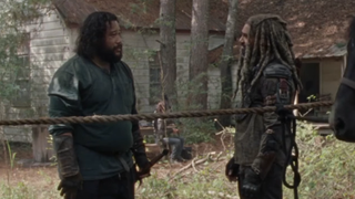 Jerry and Ezekiel in The Walking Dead.
