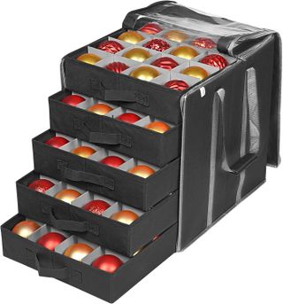 A pull out storage box