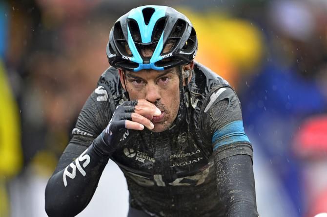 Richie Porte (Sky) is now his team's GC man after Froome's abandon
