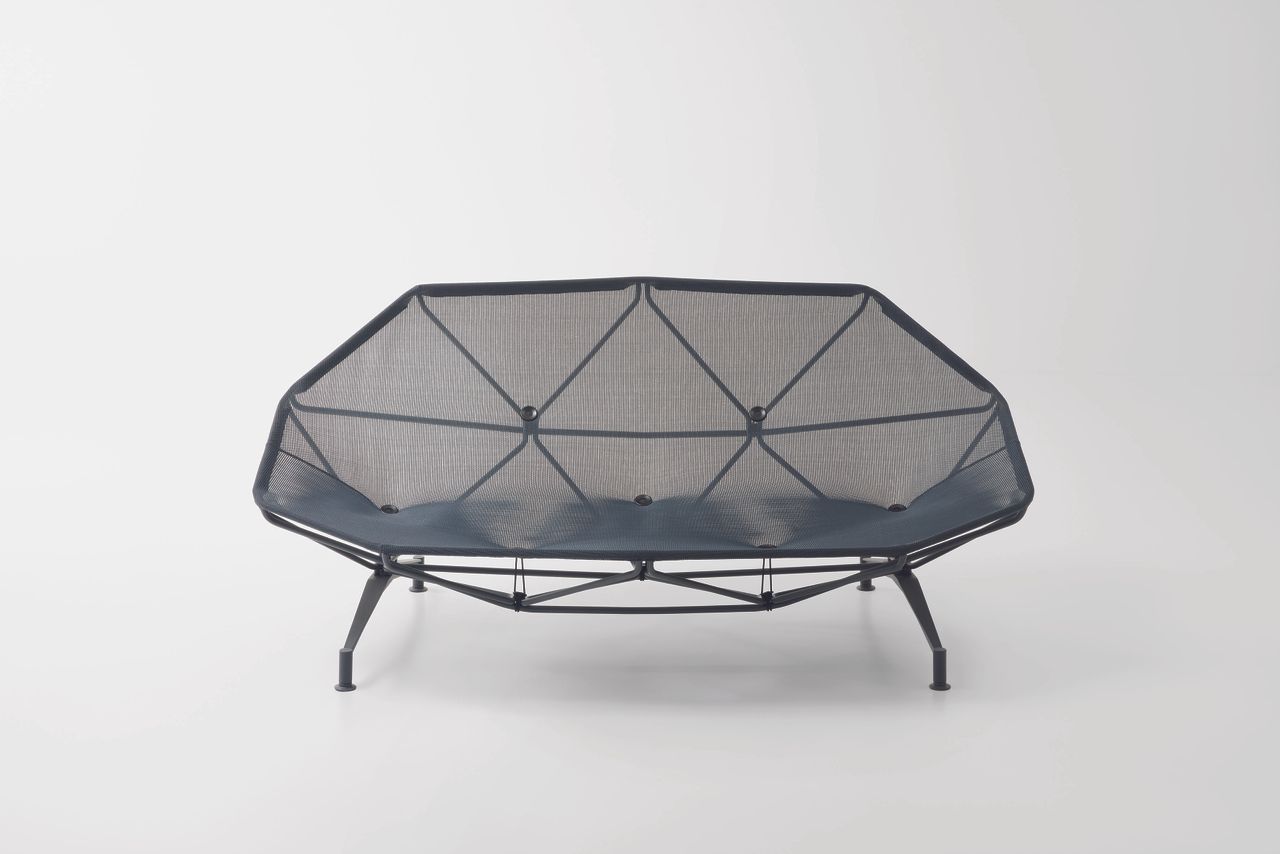 steel frame mesh outdoor furniture