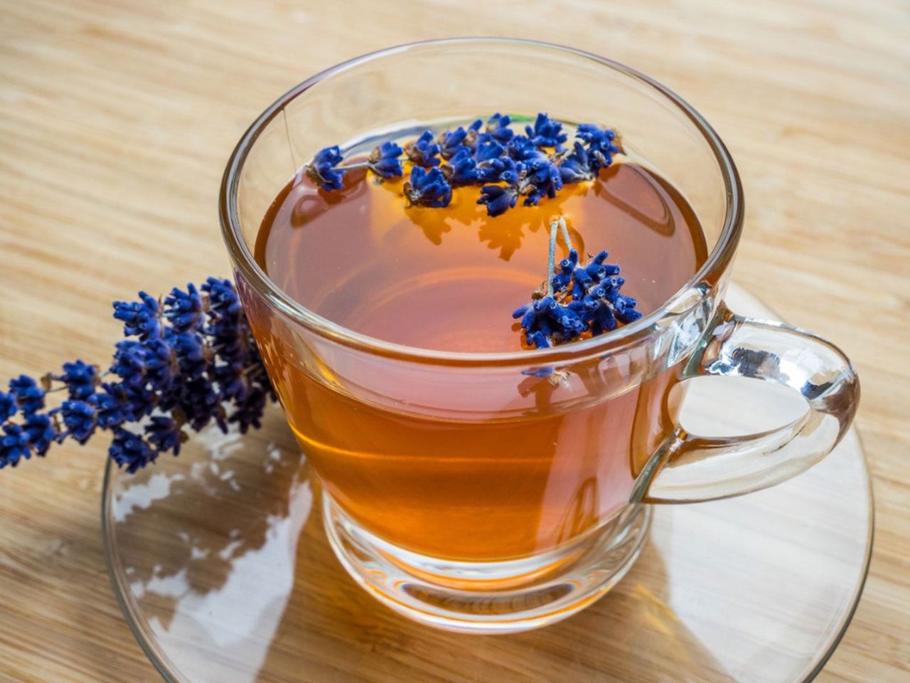 Herbal Plants In A Cup Of Tea