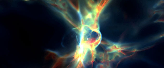 The first stars in the universe were massive and burned intensely bright before they died in supernova explosions.