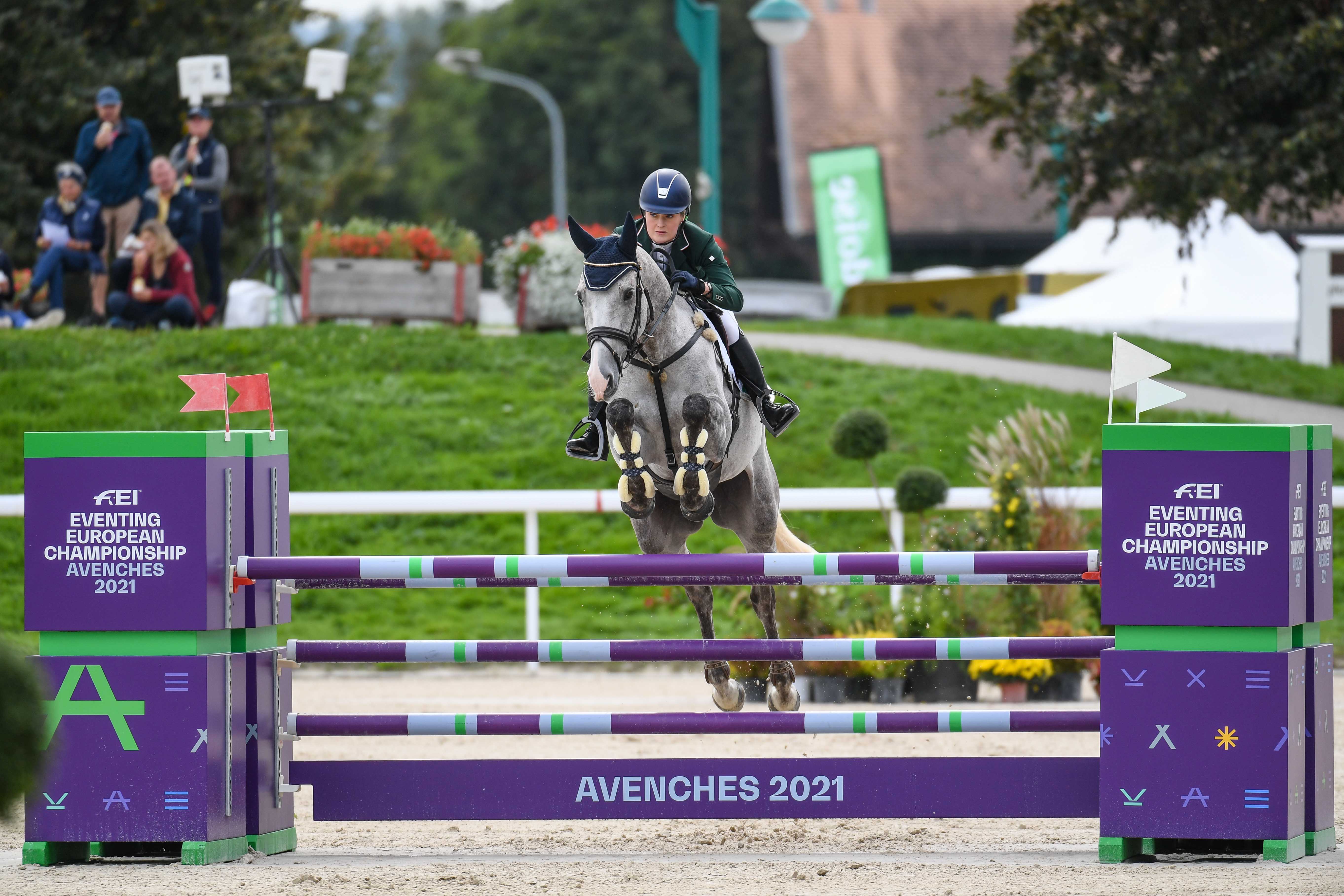 European Eventing Championships showjumping Clare Abbott and Jewelent in the final phase