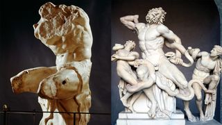 The Belvadere torso and Laocoön and His Sons.