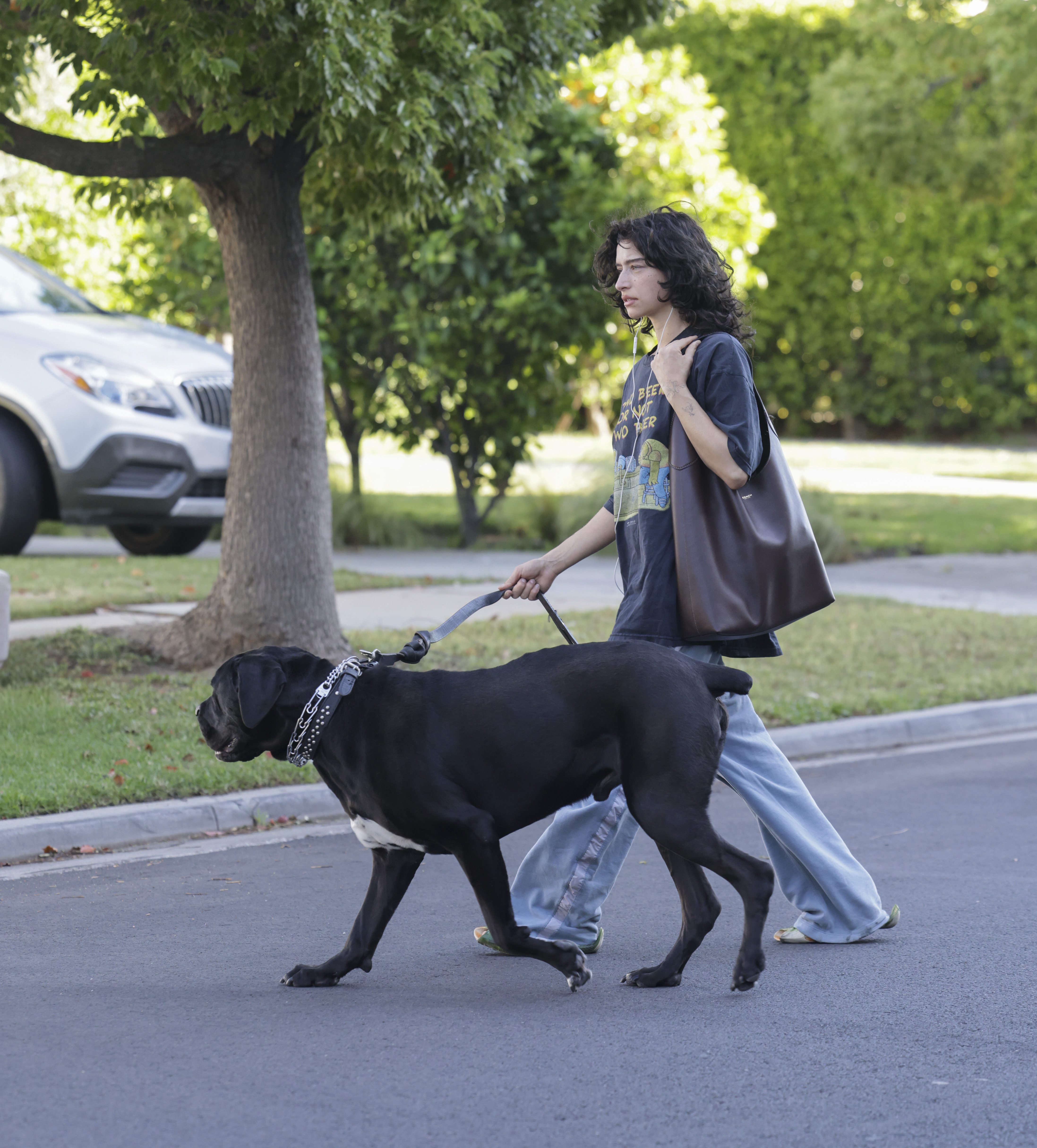 Odessa A'zion wearing the Coach Brooklyn 39 Bag.