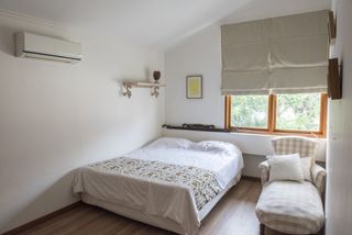air conditioning unit in a bedroom
