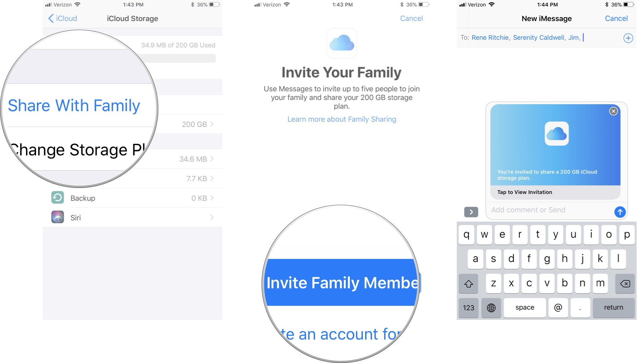 Нельзя поделиться именем и фото так как учетные записи icloud и imessage отличаются