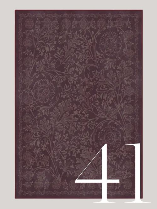 Chamomile Burgundy Rug by Morris & Co.
