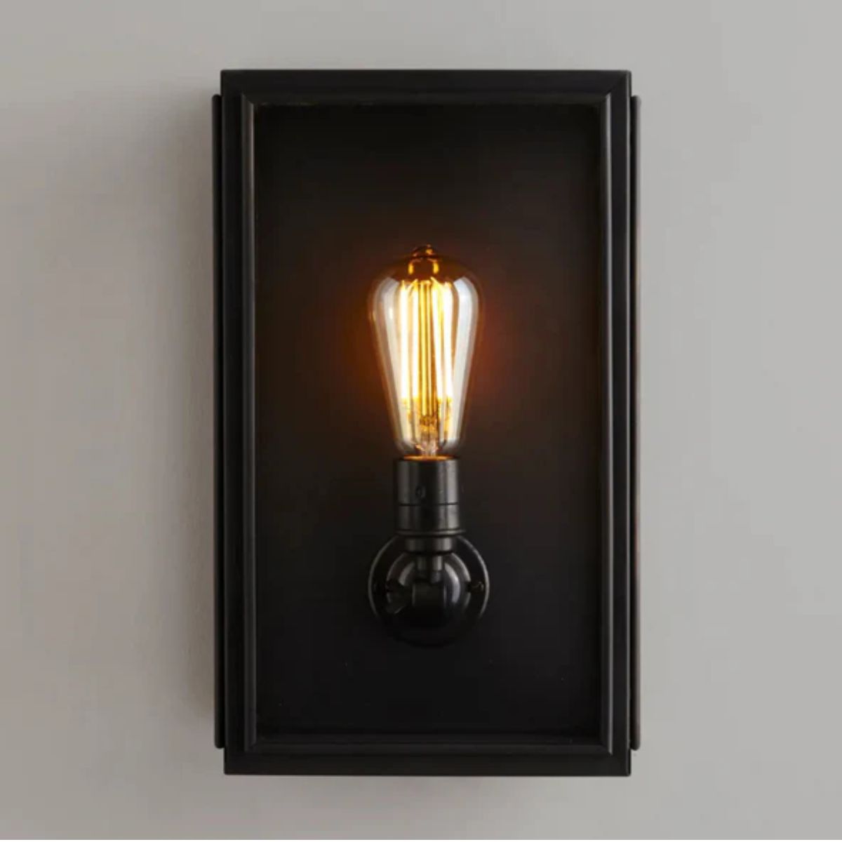 Black wall light