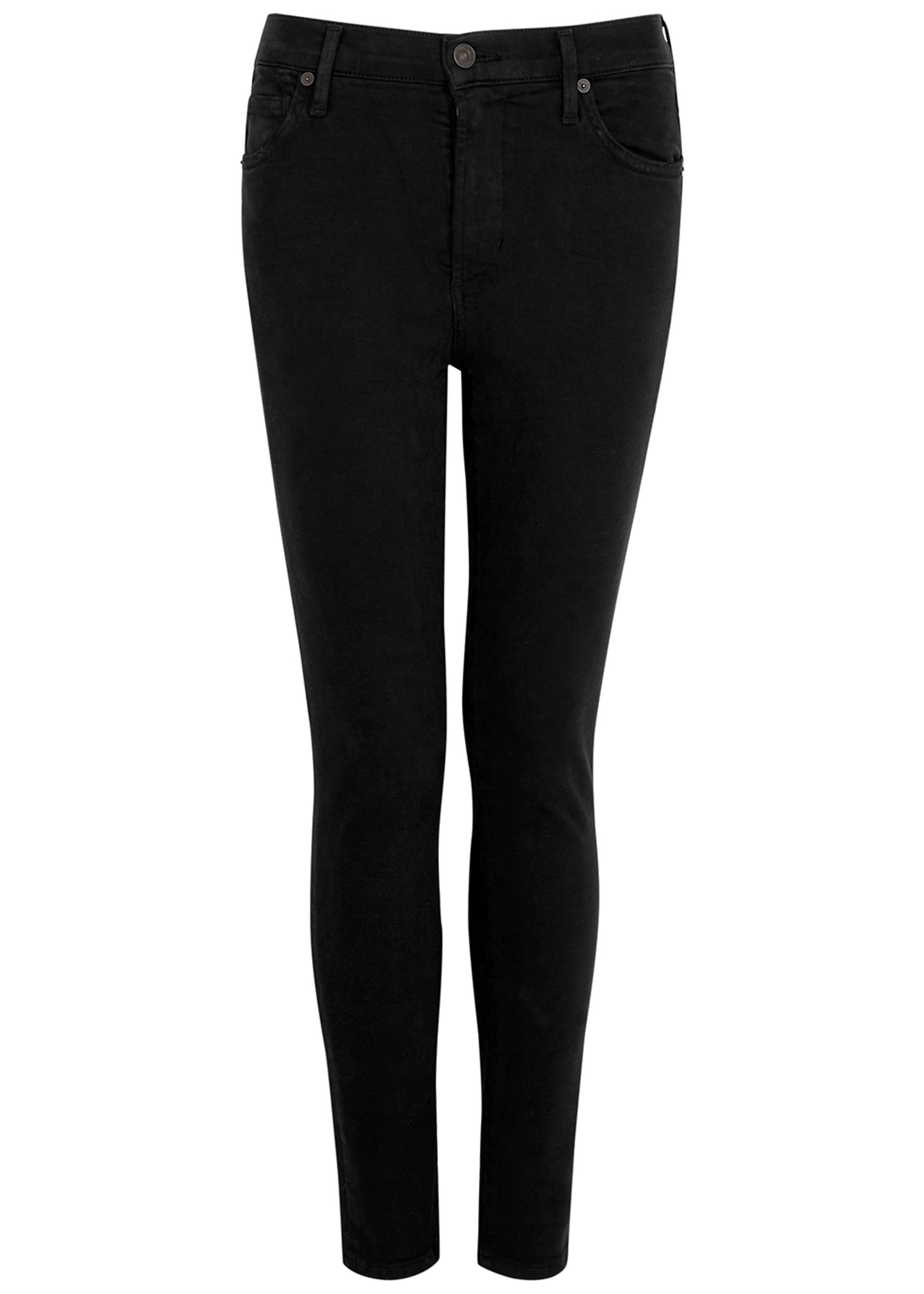Citizens of Humanity , Rocket Ankle black skinny jeans