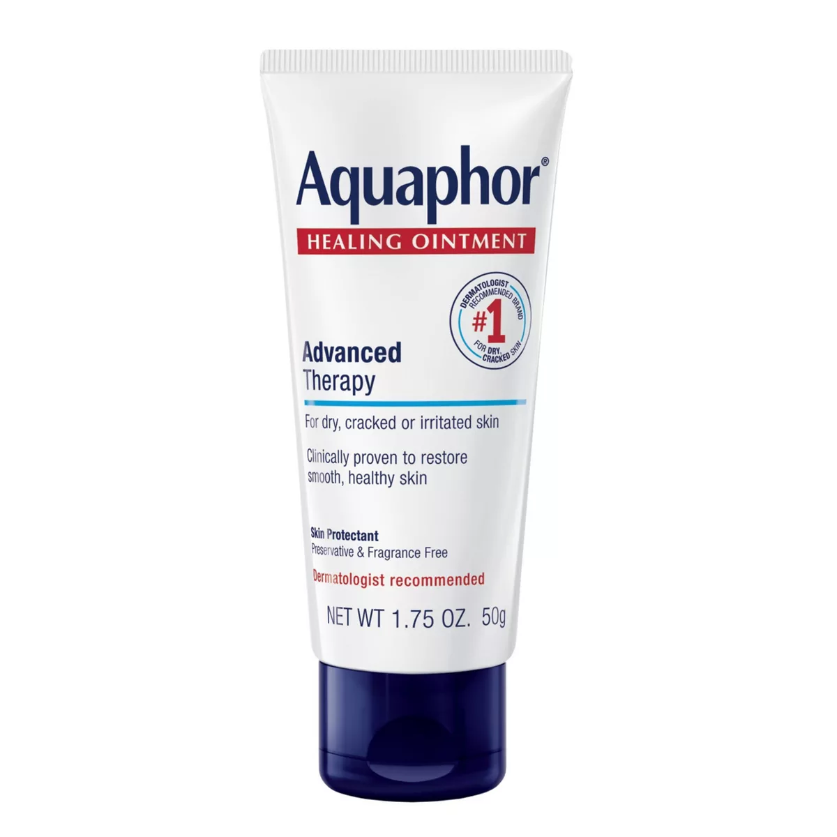 Aquaphor Healing Ointment Skin Protectant and Moisturizer for Dry and Cracked Skin Unscented - 1.75oz