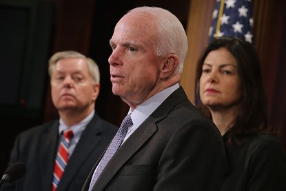 Republican Senators John McCain and Lindsey Graham.