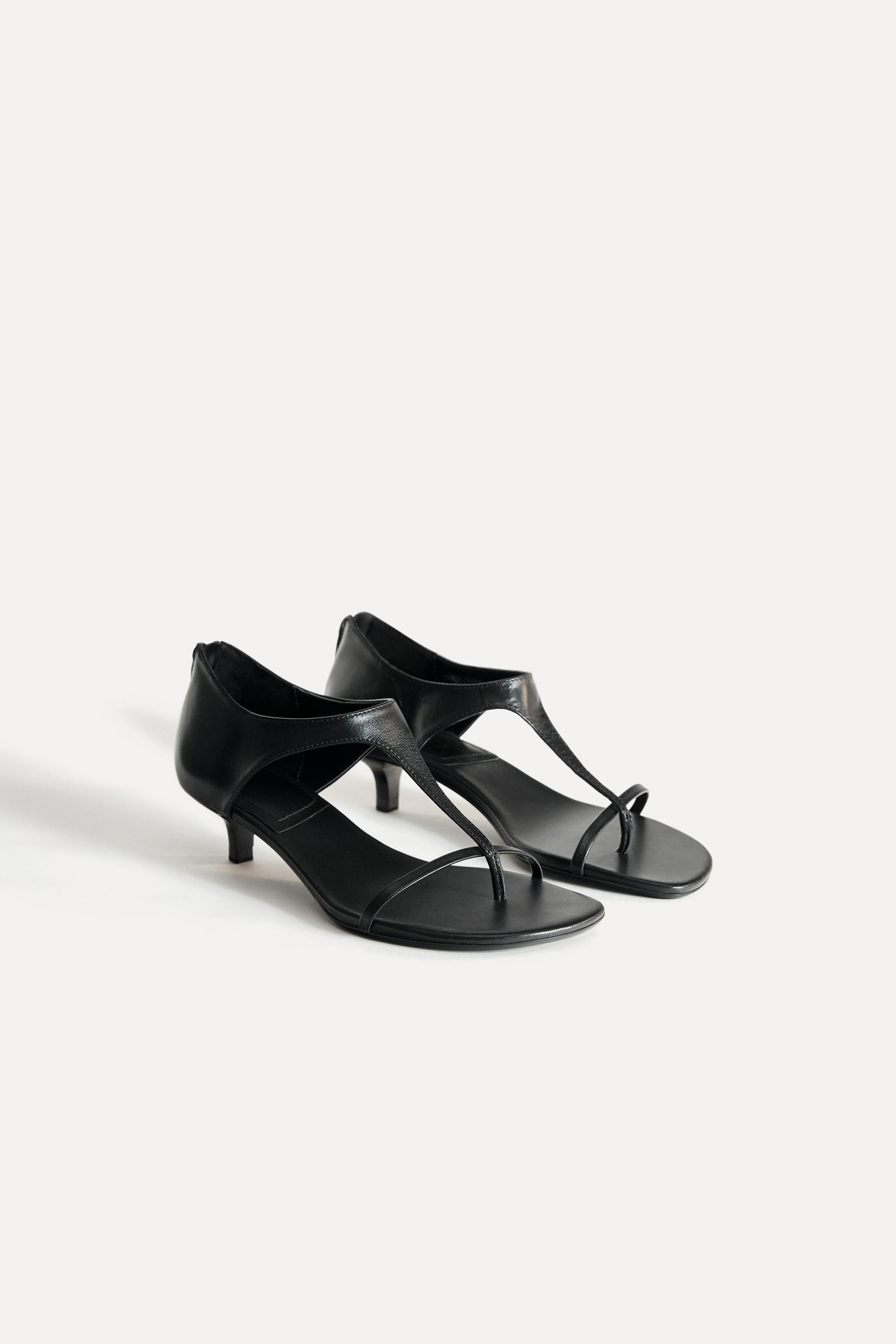 Leather Kitten Heeled Sandals 50th Anniversary