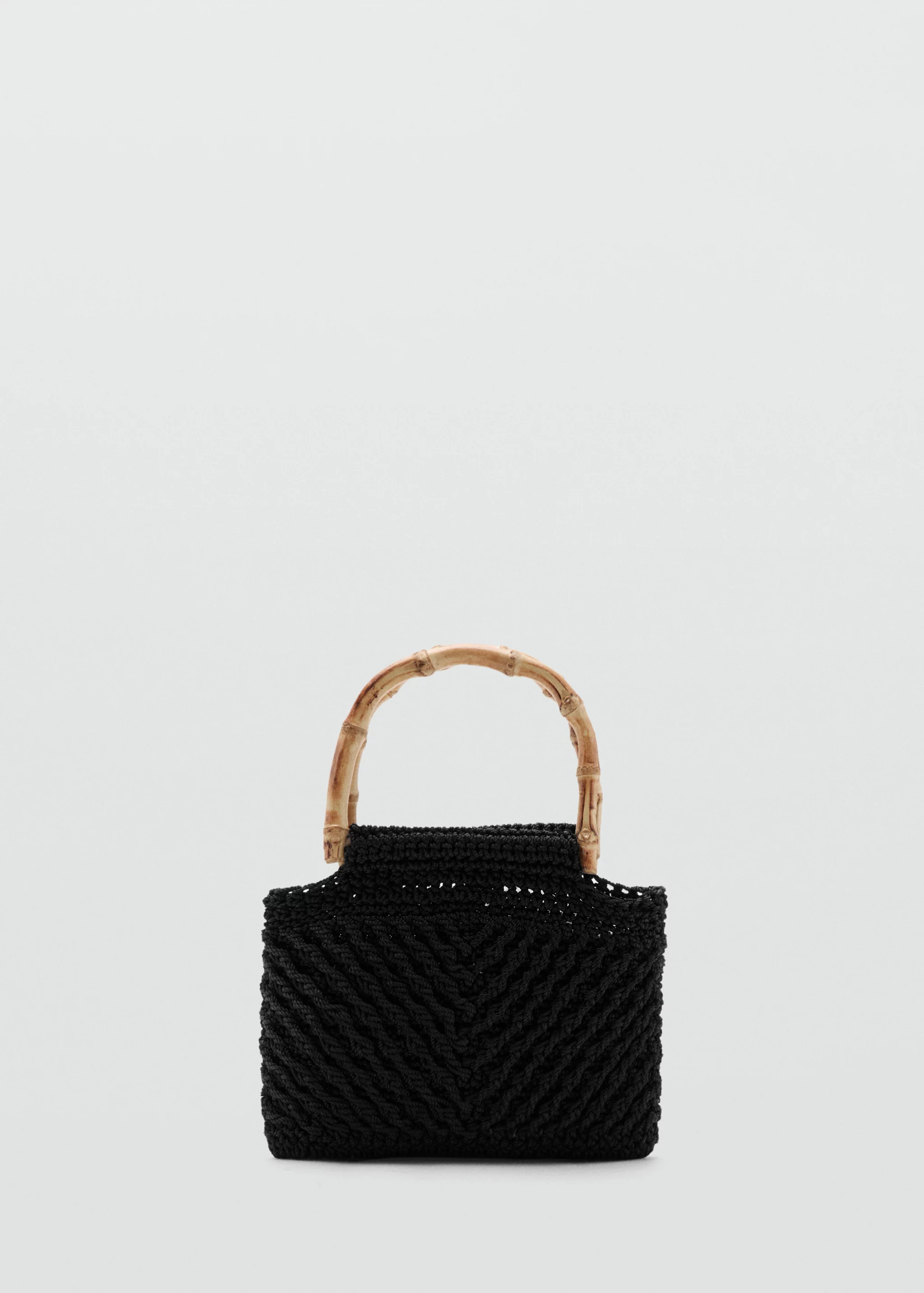 Handbag With Bamboo Handle - Women | Mango Usa