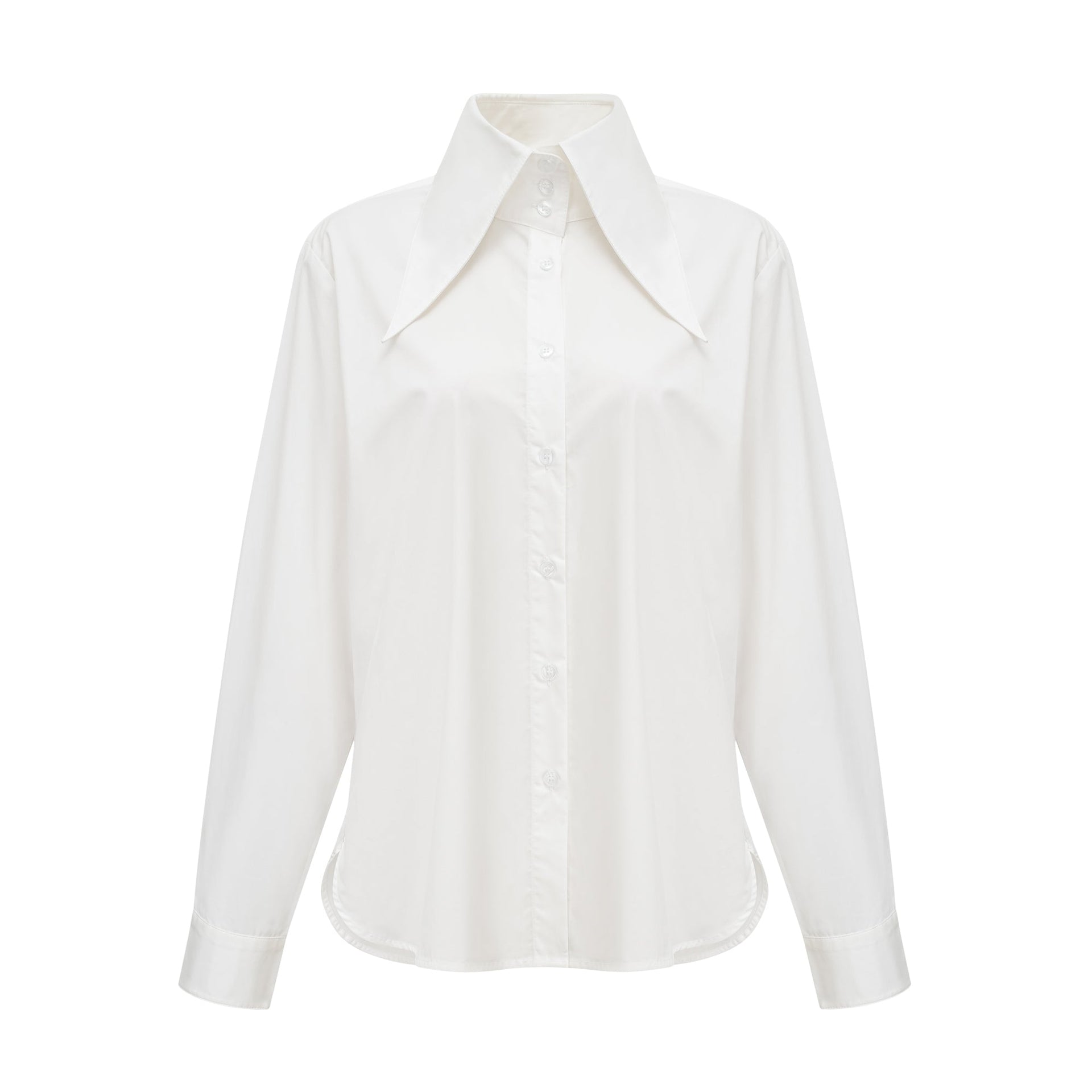 Sol&amp;egrave;ne White Pointed-Collar Shirt - Xs / White