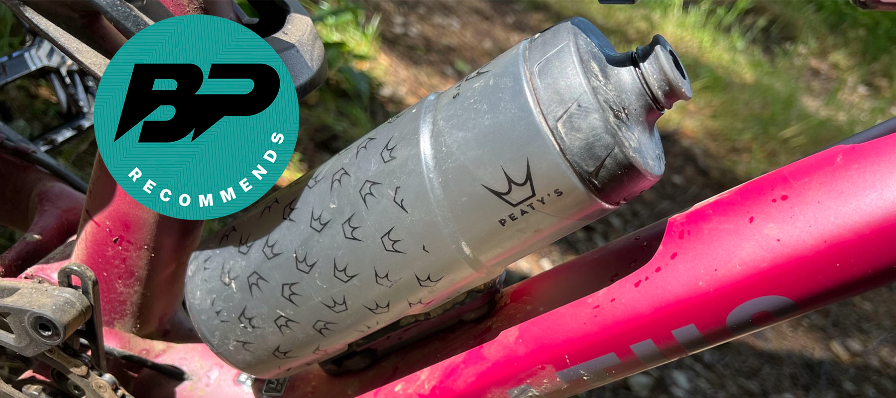Peaty's x Fidlock Lockin Magnetic 600ml Bike Water Bottle & Mount