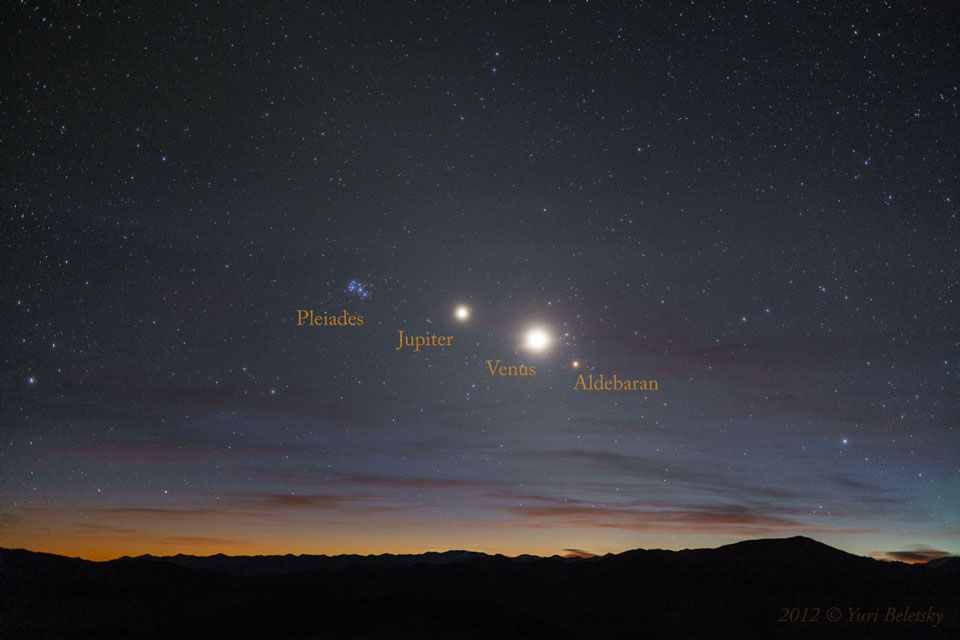 Stars And Planets Align In Night Sky Photo Space 3914