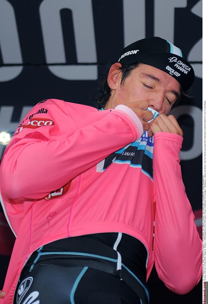 Rigoberto Uran (Omega Pharma-Quickstep) took over the race lead in the time trial